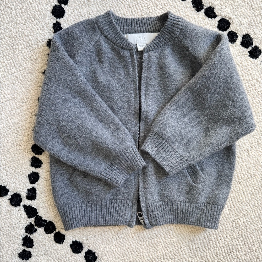 Zara Kids Charcoal Gray Sweater